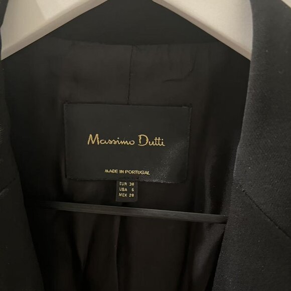 Massimo Dutti Crepe blazer with buttons - Picture 5 of 5